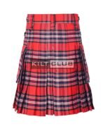 Macrae Red Tartan Utility Kilt - Image 3