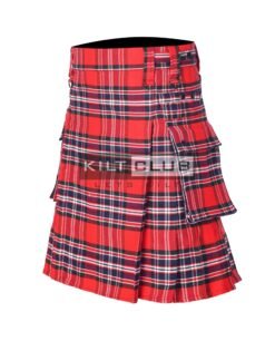 Alternative view of Macrae Red Tartan Utility Kilt