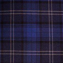 Navy Highland Granite Tartan Fabric