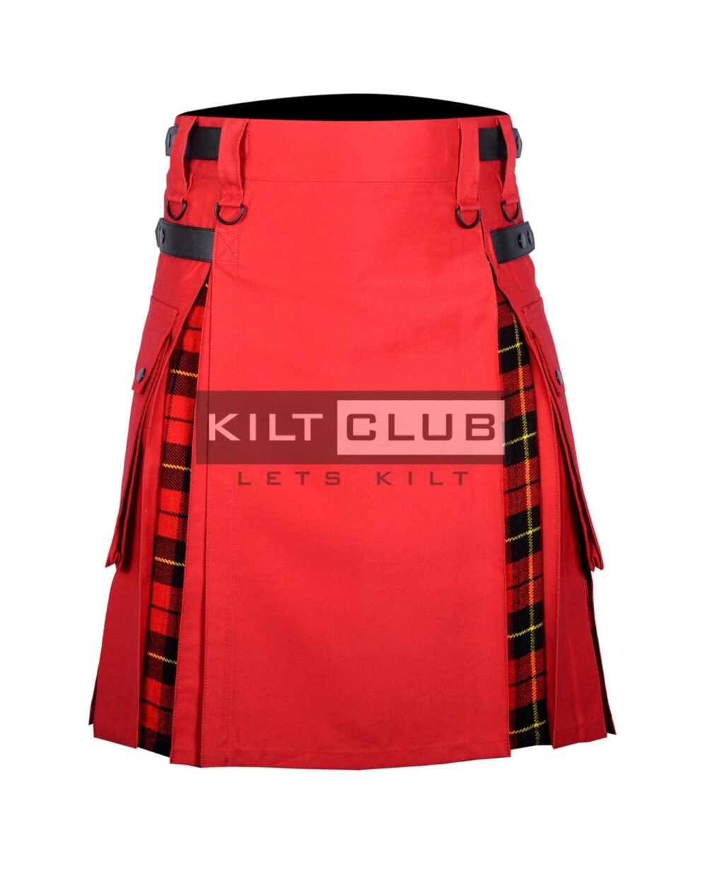 Red Cotton - Wallace Tartan Hybrid Kilt