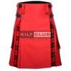Red Cotton - Wallace Tartan Hybrid Kilt