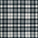 Scott Black And White Modern Tartan Fabric