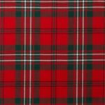 Scott Red Modern Tartan Fabric