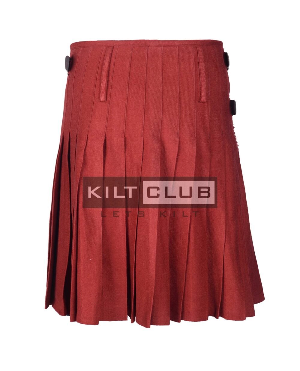 Solid Maroon 8 Yard Kilt