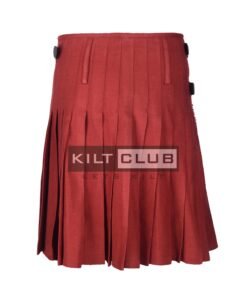 Solid Maroon 8 Yard Kilt