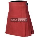 Solid Maroon 8 Yard Kilt