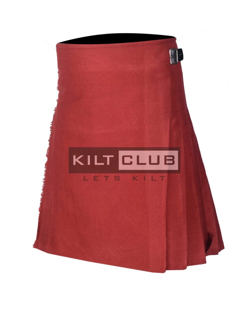 Solid Maroon 8 Yard Kilt