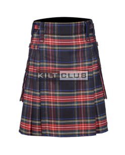 Stewart Black Tartan Utility Kilt