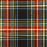 Stewart Black Ancient Tartan Fabric