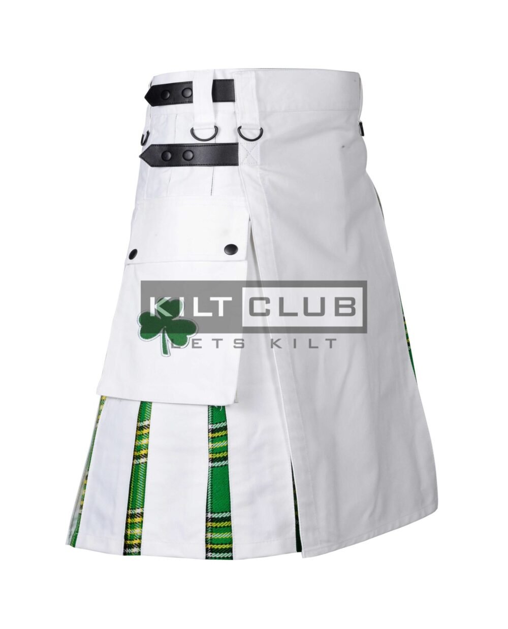 White Cotton - Irish Tartan Hybrid Kilt