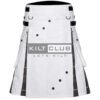 White Cotton - Mackenzie Weathered Tartan Hybrid Kilt