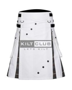 White Cotton - Mackenzie Weathered Tartan Hybrid Kilt