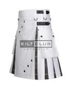 White Cotton - Mackenzie Weathered Tartan Hybrid Kilt - Image 3