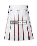 White Cotton - Munro Tartan Hybrid Kilt - Image 4