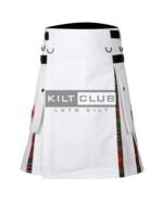 White Cotton - Munro Tartan Hybrid Kilt