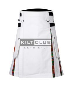 White Cotton - Munro Tartan Hybrid Kilt
