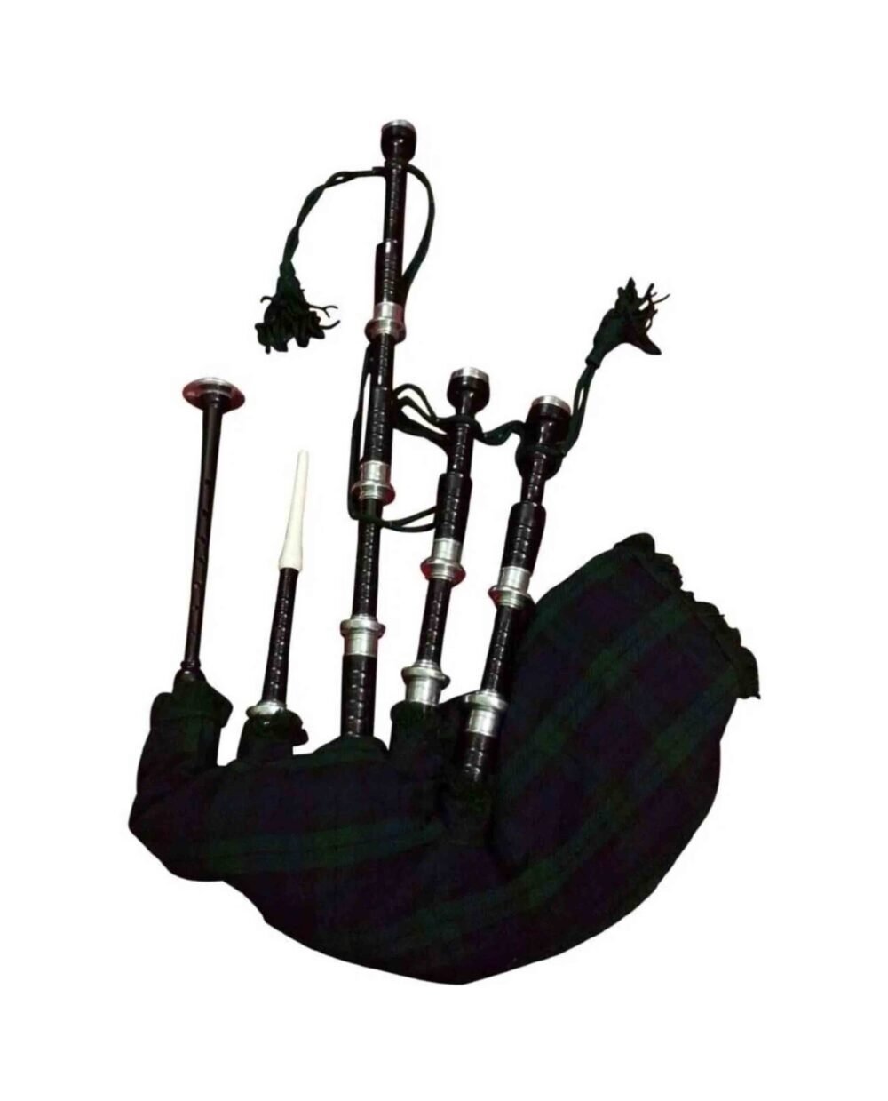 Scottish Black Watch Highland Bagpipe silver Mounts