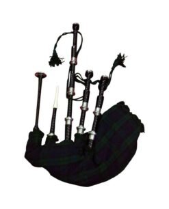 Scottish Black Watch Highland Bagpipe silver Mounts