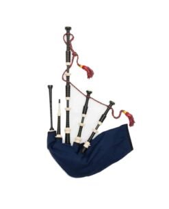 Scottish Duncan MacRae Blue Bagpipes