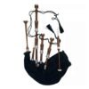 SCOTTISH GREAT HIGHLAND BAGPIPE SILVER BLACK