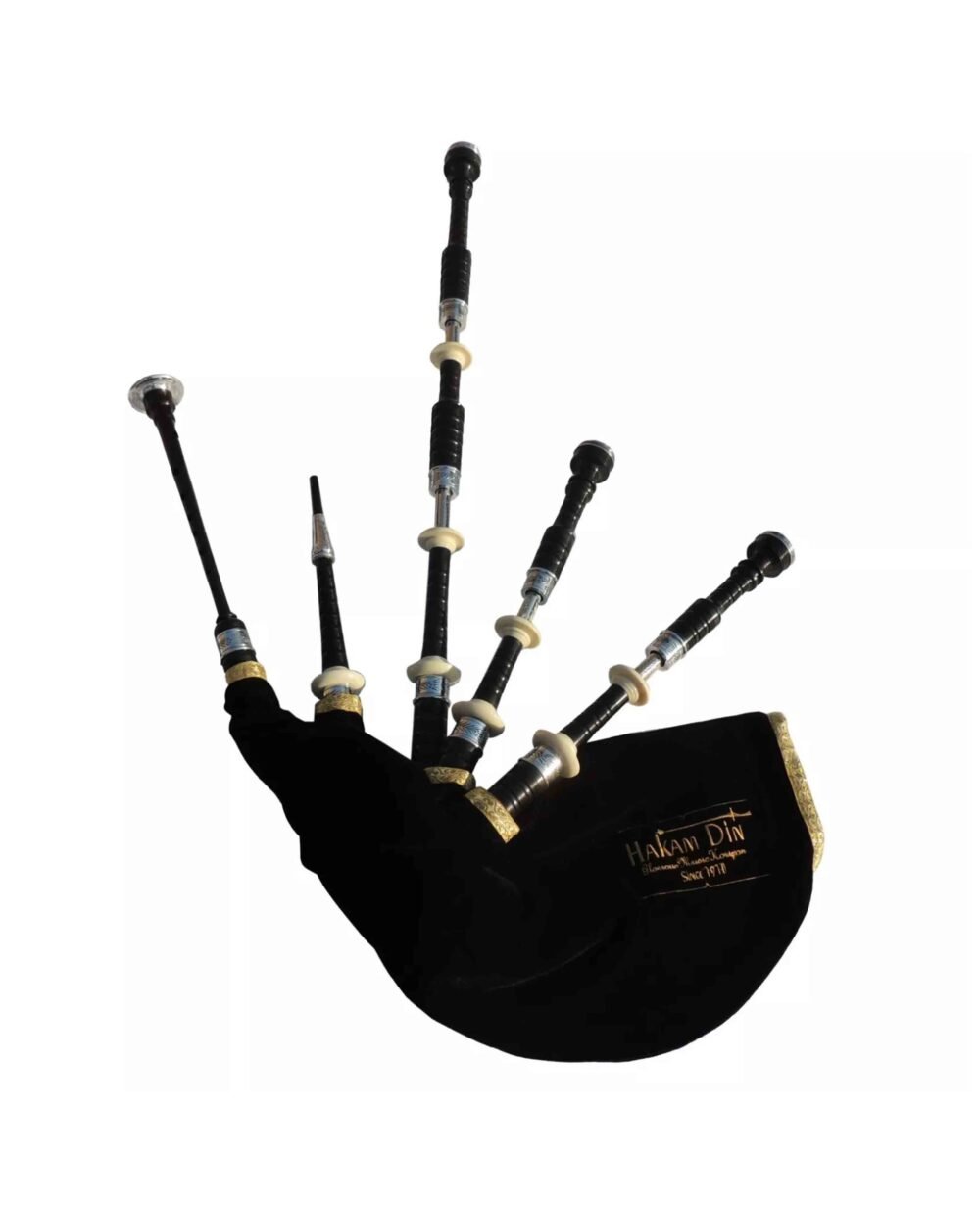 Scottish Highland Bagpipes Engraved Slides and Ferrules