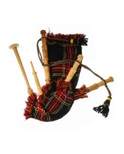 Scottish Playable Bagpipes Stewart Black