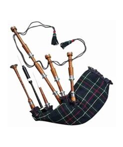 Scottish Silver Mount Rosewood Black Bagpipes