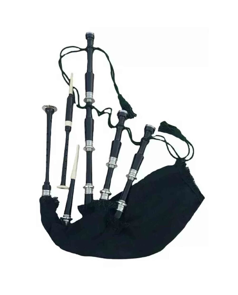 Scottish Silver mounts Black Watch Bagpipes