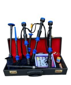 Scottish Bagpipe Full Set Blue Mounts Bagpipe