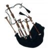 SCOTTISH GREAT HIGHLAND BAGPIPE SILVER BLACK