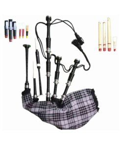 Highland Bagpipe Scottish Silver Mounts