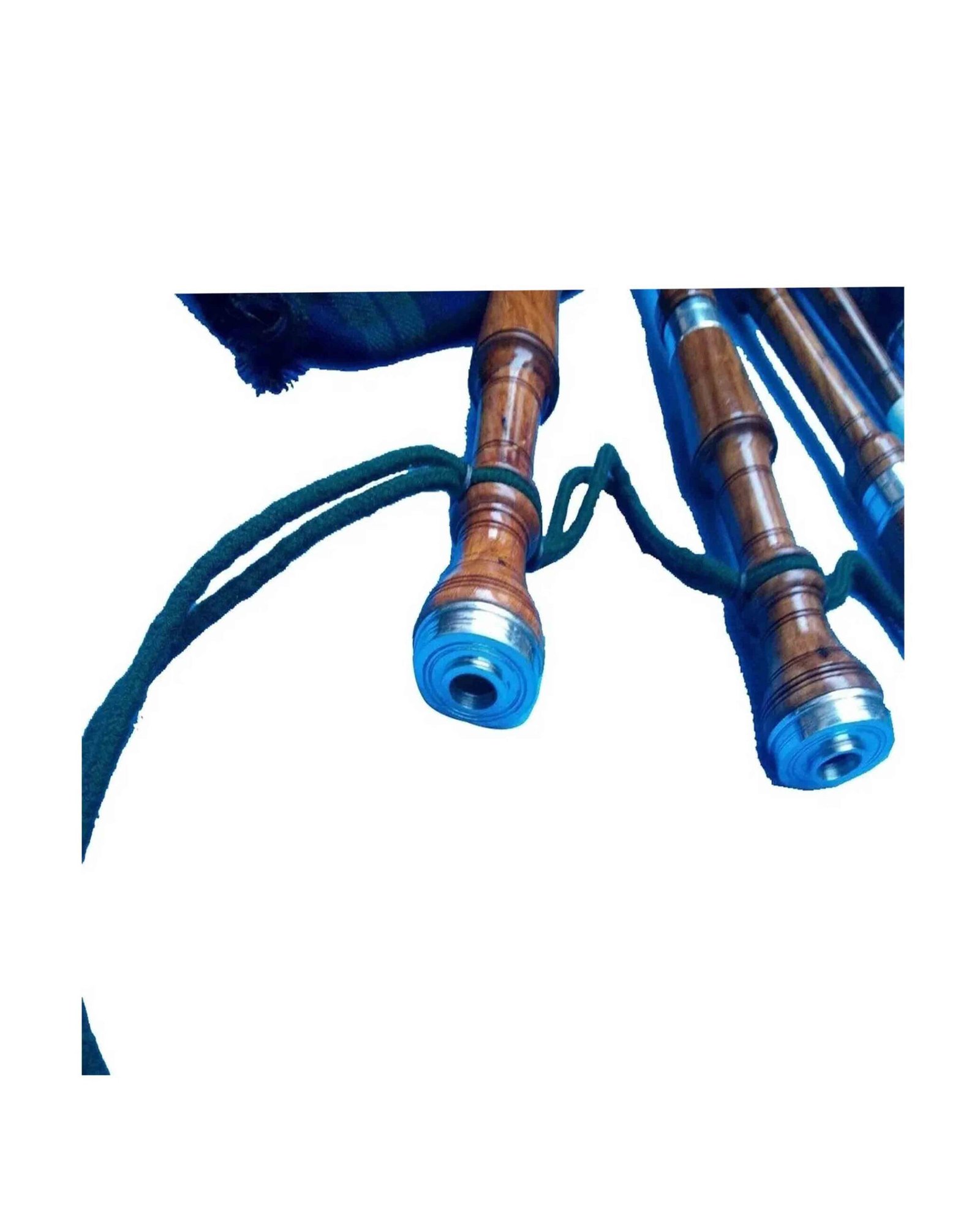 Scottish Highlands Bagpipes Silver Mounts