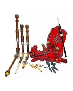 Alternative view of Scottish Highland Bagpipes Silver Mounts Bag