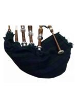 SCOTTISH GREAT HIGHLAND BAGPIPE SILVER BLACK - Image 2