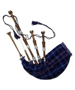 Alternative view of Scottish Silver Mount Rosewood Black Bagpipes