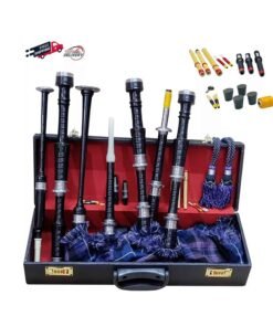 Alternative view of Pride of Scotland Bagpipe Scottish Silver Mounths