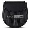 Plain Black Leather Sporran