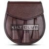 Plain Brown Leather Day Sporran