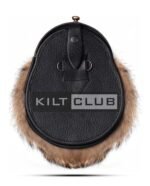 Brass Highland Cow Coyote Fur Sporran - Image 4