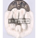 Brass Highland Cow White Rabbit Sporran