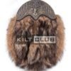 Brass Stag Head Coyote Fur Sporran