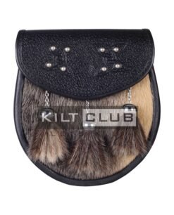 Celtic Knots Embossed Seal Fur Semi Dress Sporran