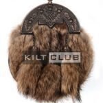 Bronze Thistle Coyote Fur Full Dress Sporran