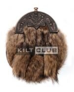 Bronze Thistle Coyote Fur Full Dress Sporran