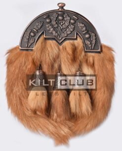Bronze Thistle Red Fox Full Dress Sporran
