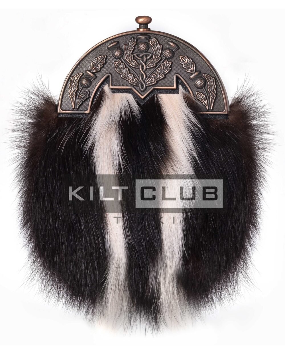 Bronze Thistle Skunk Fur Full Dress Sporran