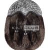 Full Dress Dark Seal Fur Silver Stag Head Sporran
