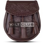 Brown Embossed Leather Day Sporran