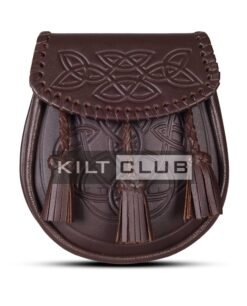 Brown Embossed Leather Day Sporran
