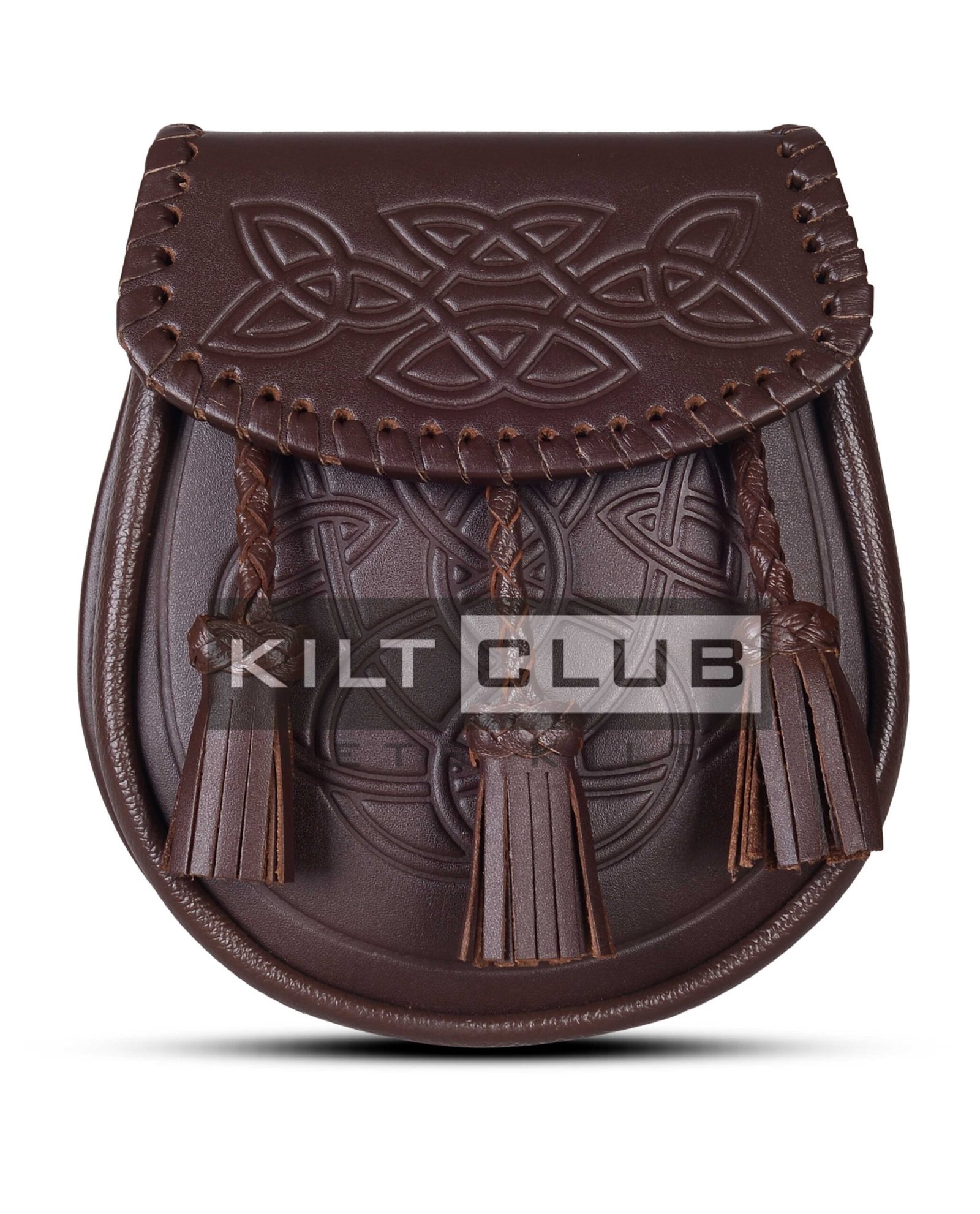 Brown Embossed Leather Day Sporran